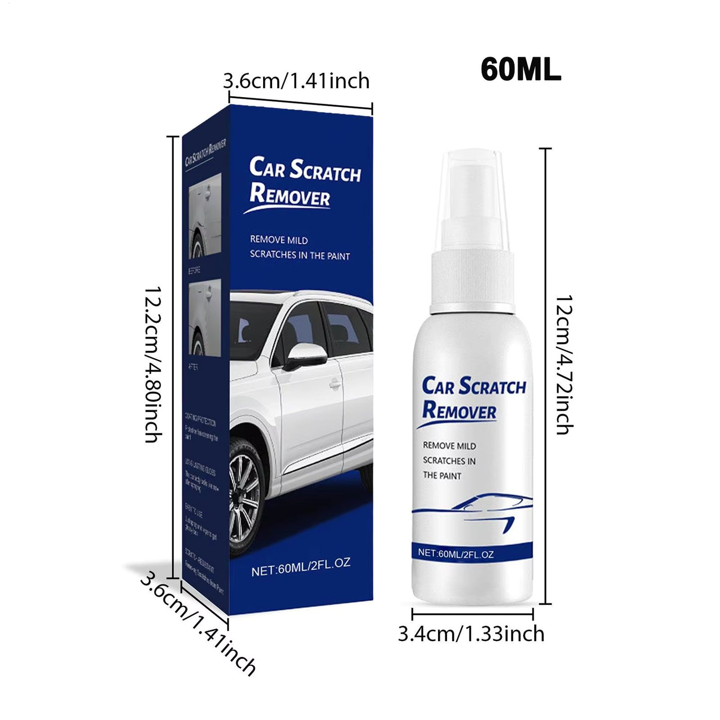 Spray de réparation des rayures de voiture 60ml
