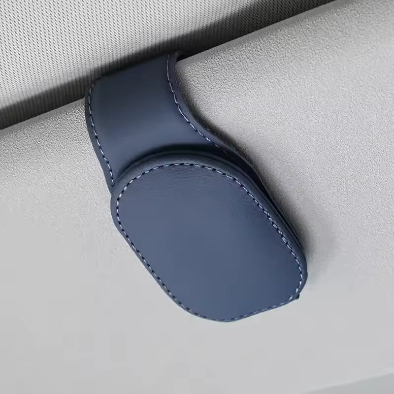 Porte-Lunettes Cuir Magnétique pour Pare-Soleil – Universel