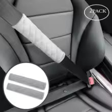 Couvre-ceinture de sécurité auto doux – Coussinets d'épaule, Lot de 2