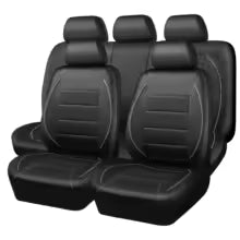 Housses de siège de voiture universelles en cuir – Style épuré & respirant (5 sièges)