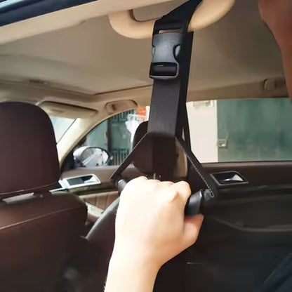 Poignée de Porte Voiture Ergonomique – Sangle de Maintien pour Personnes Âgées & PMR