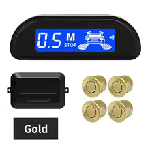 Kit de Capteurs de Stationnement Hippcron avec Moniteur LED – 4 Capteurs 22mm, Radar Parktronic