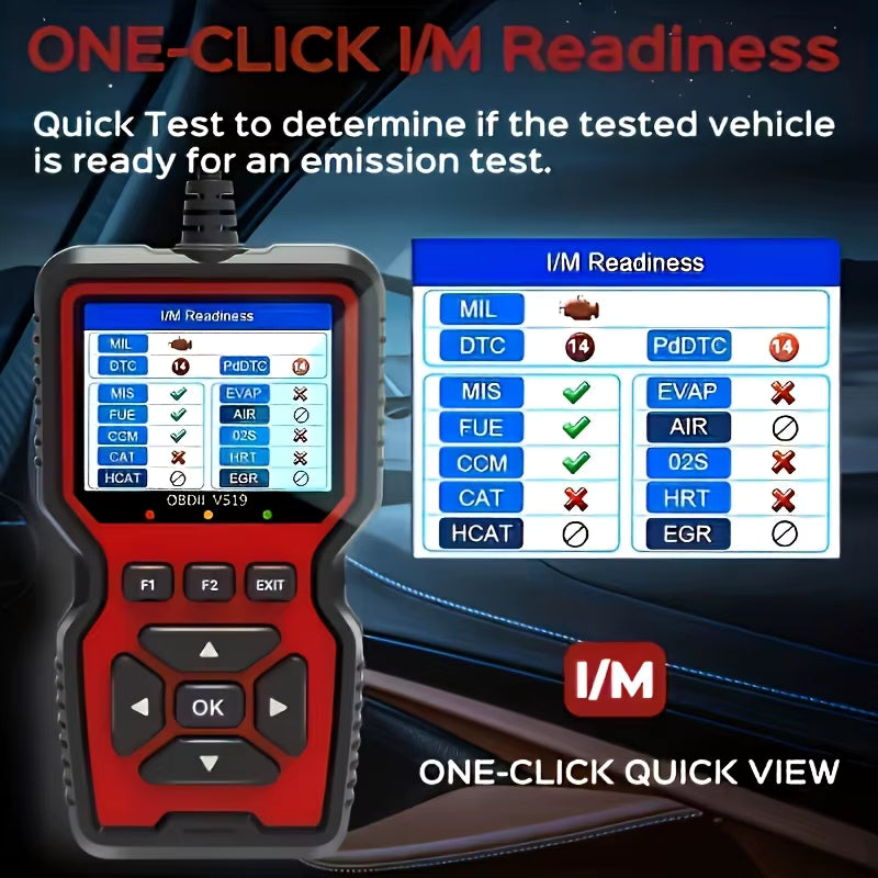 Scanner OBD2 Professionnel V519 - Outil de Diagnostic Automobile
