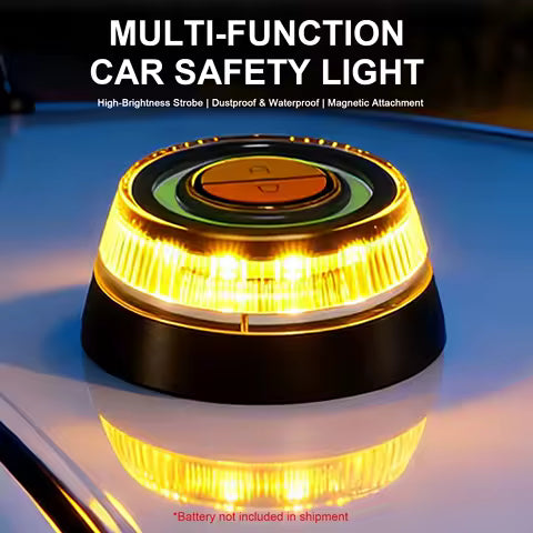 Balise d'Urgence Voiture Rechargeable — Stroboscope LED à Induction Magnétique
