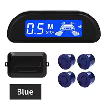 Kit de Capteurs de Stationnement Hippcron avec Moniteur LED – 4 Capteurs 22mm, Radar Parktronic