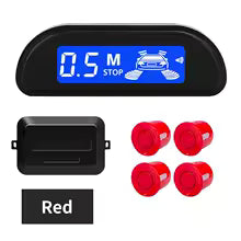 Kit de Capteurs de Stationnement Hippcron avec Moniteur LED – 4 Capteurs 22mm, Radar Parktronic