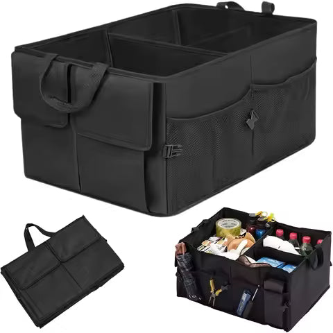 Boîte de Rangement Pliable Grande Capacité — Coffre & Organisateur Auto