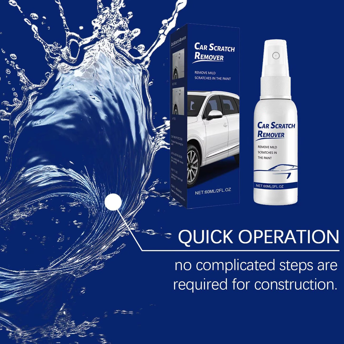 Spray de réparation des rayures de voiture 60ml
