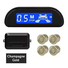 Kit de Capteurs de Stationnement Hippcron avec Moniteur LED – 4 Capteurs 22mm, Radar Parktronic