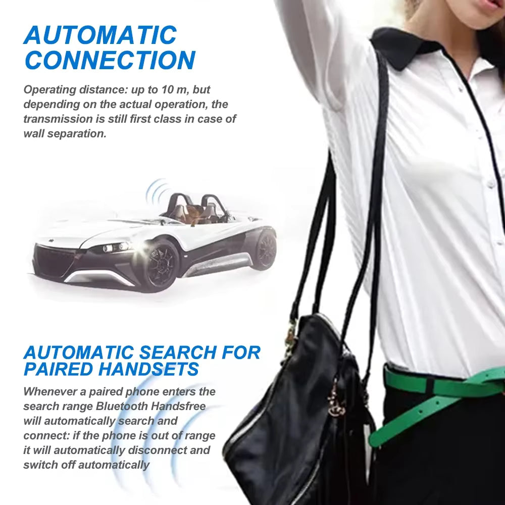 Pare-soleil de voiture Bluetooth – Haut-parleur mains libres sans fil