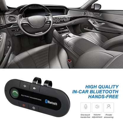 Pare-soleil de voiture Bluetooth – Haut-parleur mains libres sans fil