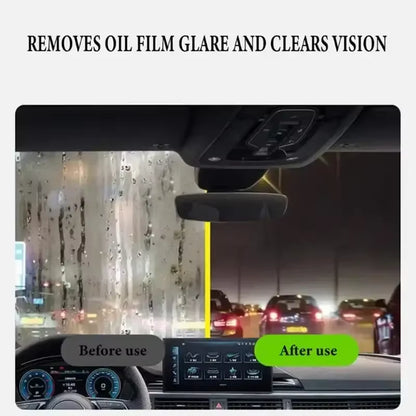 Nettoyant pour Film Huileux sur Vitres de Voiture Vert