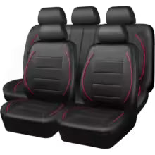 Housses de siège de voiture universelles en cuir – Style épuré & respirant (5 sièges)