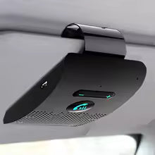 Kit mains libres Bluetooth 5.0 pour voiture – Haut-parleur HiFi, Récepteur Audio sans fil 2W, Lecteur MP3, Suppression du bruit, Clip pare-soleil